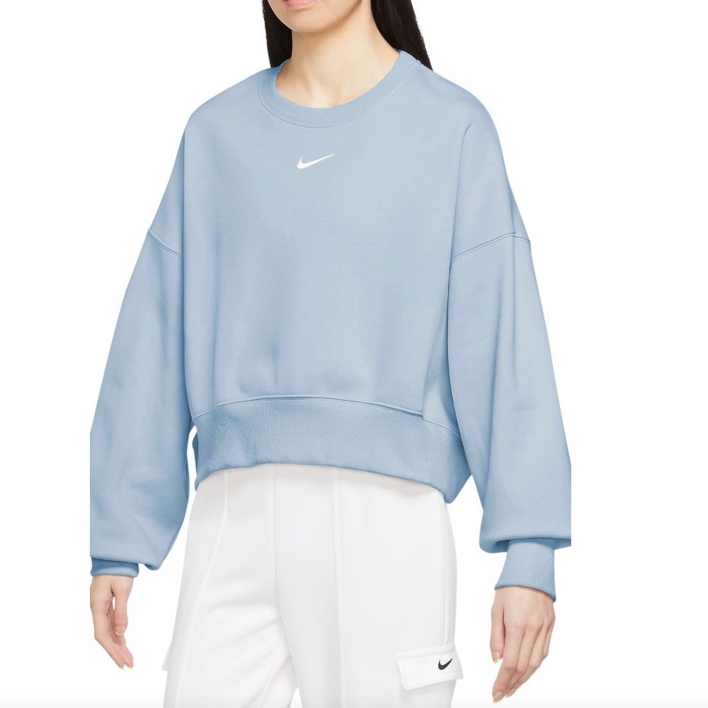 Nike Phoenix Sweatshirt in LIGHT ARMORY BLUE/ SAIL | Size M